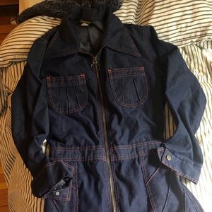 Vintage denim 70s jumpsuit sears